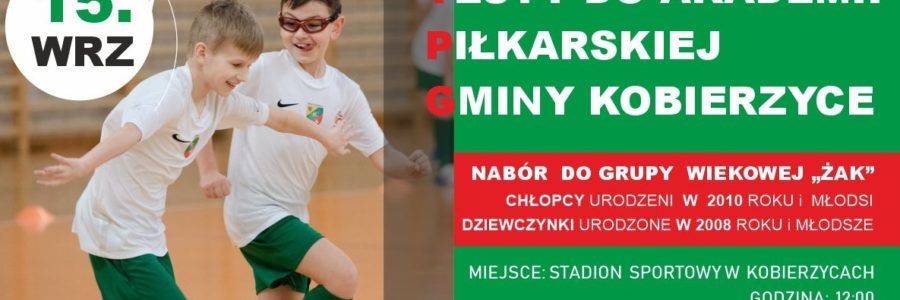 Testy do Akademii Piłkarskiej Gminy Kobierzyce